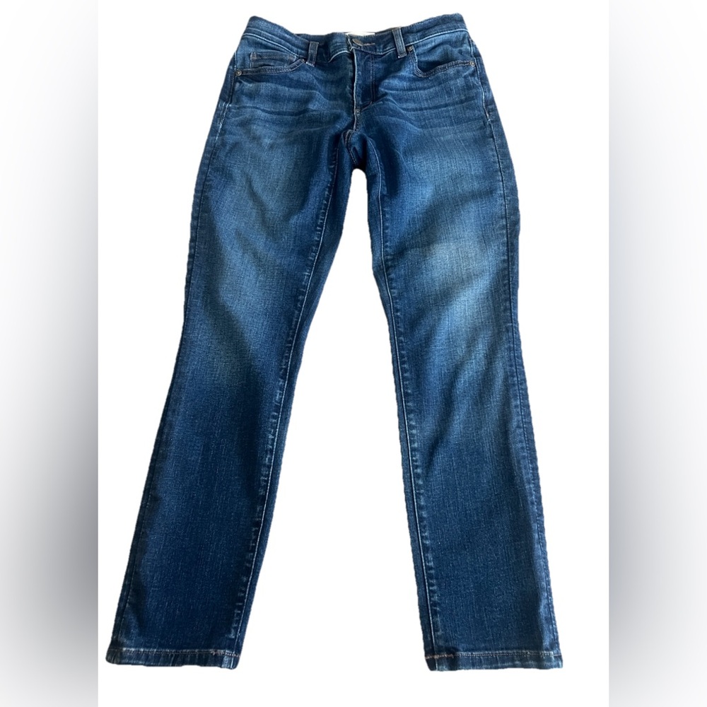 LOFT Low Rise Dark Wash Skinny Drop Denim Jeans Size 2 Or 26 30x27